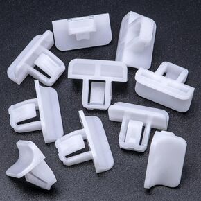 Rexka 10pcs Bumper Cover Fascia Fender Flare Grille Moulding Clips 68225214AA Compatible with Chrysler Jeep Cherokee, Gladiator, Grand Cherokee, Wrangler, Dodge Durango