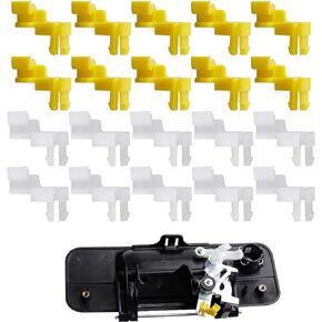 20 PCS Tailgate Handle Rod Clip Replacement, Tailgate Handle Door Lock Rod Clips, 69293-12030 69293-12040 Auto Fasteners Door Lock Rod Clip Compatible with Toyota Tundra Camry Corolla Echo Highlander