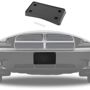 CheroCar License Plate Frame Tire License Plate Holder Bracket Compatible with Dodge Charger 2006-2010