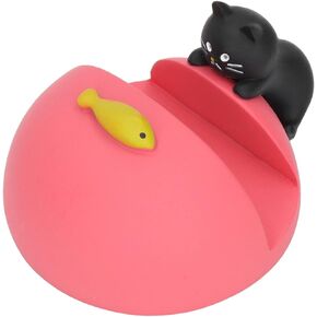 Pssopp Cell Phone Stand, Resin Cute Phone Holder Cat Style Desktop Phone Holder for Home Office School, 2.36 x 2.95 x 1.57in