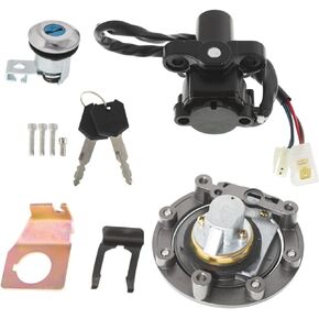 GXYWADY Motorcycle Ignition Switch Gas Cap Key Lock Set Replacement for Yamaha YZF R1 2004-15 YZF R6 2006-15 FJR1300