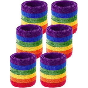 Tanluhu Wrist Sweatbands Tennis Wrist Bands Sport Wristbands for Working Out, Running,Execise, Basketball - Terry Cloth Athletic Sweat Cotton Wrist Sweat Bands for Men & Women in Kuwait