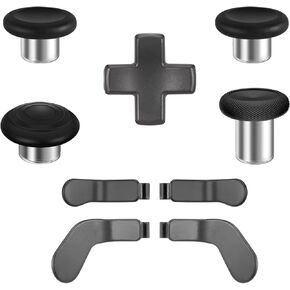9 in 1 OEM Magnetic Thumbsticks Analog Thumb Sticks Replacement Joystick Parts Repair Accessories Kit Component Set with 4 Paddles, 1 D-Pads for Xbox Elite Controller Series 2 and Core Controller