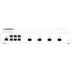 QNAP 10-Port 10GbE Layer 2 Managed Switch with 4 x 10GbE SFP+/RJ45 Combo and 6 x 2.5GbE RJ45 Ports (QSW-M2106-4C-US)