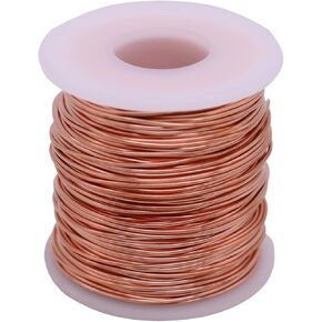 VERNUOS سلك نحاسي عاري، ساطع، 18 AWG، قطر 0.04 بوصة، طول 197 بوصة in Kuwait