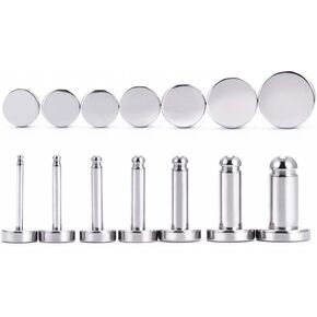 TBOSEN Precise Dimensions Set G23 Titanium O-Ring Ear Plugs Tunnels Gauges Stretcher Piercings Kit