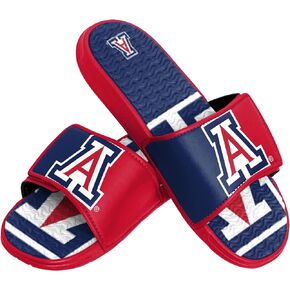 FOCO Arizona Wildcats NCAA Mens Colorblock Big Logo Gel Slides - M