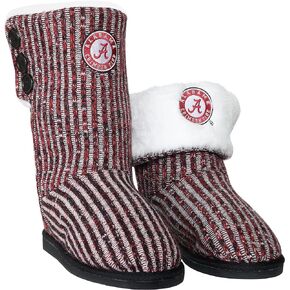 FOCO Alabama Crimson Tide Colorblend Button Boot - Womens Extra Large
