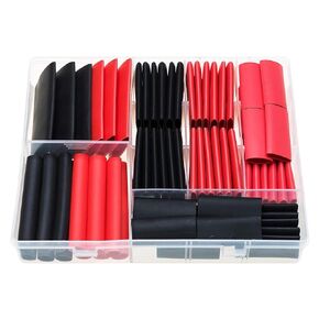 4 FT Diameter 3 Inch 3:1 Heat Shrink Tubing Dual Wall Adhesive Lined Marine Grade Electrical Cable Heat-Shrink Industrial Insulation Wrap Tube Black