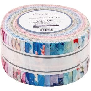Lara Skinner Misty Garden Roll Up 40 2.5-inch Strips Jelly Roll Robert Kaufman Fabrics RU-1232-40