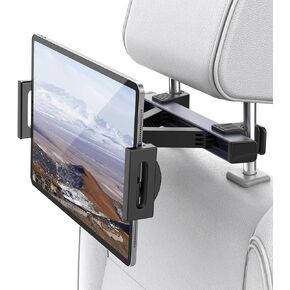 Klsniur Car Headrest Mount/Tablet Holder Car Backseat Seat Mount/Tablet Headrest Holder Universal 360° Rotate Adjustable for All 4.7"-12.9" Tablet iPad/Pro/Air/Mini,Kindle,Phone,Other Devices