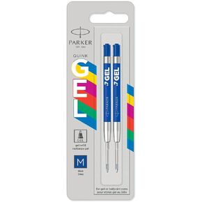 Parker Jotter Originals Gel Pen Refills | Smooth Black Gel Ink Refills | Medium Tip (0.7mm) | 2 Count
