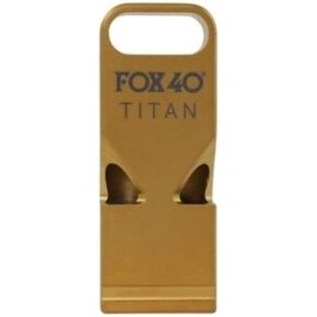 Fox 40 Titan Premium Dual Tone Titanium Whistle - Gold