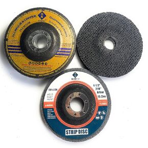 SIGNI Aluminum and Copper Grinding Polishing Wheel Set, Including 5 Aluminum Grinding Wheel, 6 Flexible mesh Sanding disc,1pc Aluminum Polishing Wheel; Designed for Aluminum and Copper (4.5 inch)