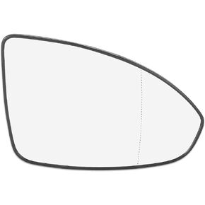 X AUTOHAUX Car Rearview Mirror Glass Replacement with Backing Plate Heated Right Passenger Side for Chevrolet Cruze 2011-2016