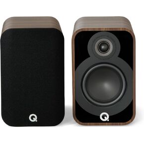 Q Acoustics 5020 Bookshelf Speakers Pair Holme Oak - 5" Mid/Bass Driver, 1" Tweeter - Stereo System for Home Theater Entertainment Center, Surround Sound System for TV/Record Player