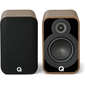 Q Acoustics 5020 Bookshelf Speakers Pair Holme Oak - 5" Mid/Bass Driver, 1" Tweeter - Stereo System for Home Theater Entertainment Center, Surround Sound System for TV/Record Player