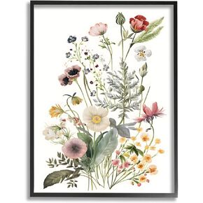 Stupell Industries Subtle Spring Blossoms Framed Giclee Art by Petals Prints Design