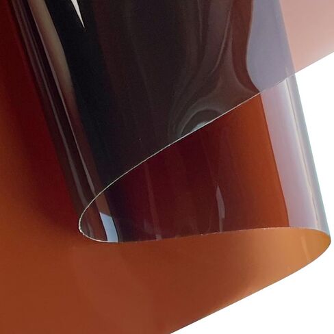ONEART | 12 Gauge Clear Tinted Plastic Vinyl, 16"x48" See Through Vinyl Fabric-Red in Saudi Arabia