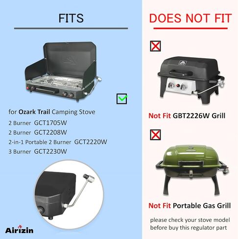استبدال محول منظم البروبان لموقد التخييم البروبان Ozark Trail 2 GCT2220W، منظم موقد التخييم Ozark Trail in Saudi Arabia