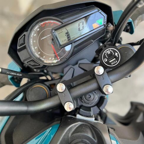 Fsdatongdazi هاتف دراجة نارية USB شحن سريع 3.0 Type-c PD طقم منفذ USB مزدوج مناسب لـ Z125 PRO (2017-2024) in Kuwait