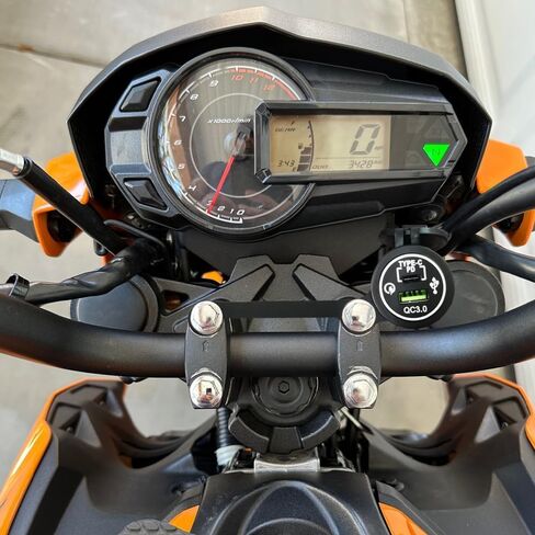 Fsdatongdazi هاتف دراجة نارية USB شحن سريع 3.0 Type-c PD طقم منفذ USB مزدوج مناسب لـ Z125 PRO (2017-2024) in Kuwait