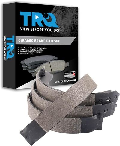 TRQ Rear Parking Brake Shoe Set Compatible with 2010-2012 Subaru Legacy Outback in Saudi Arabia
