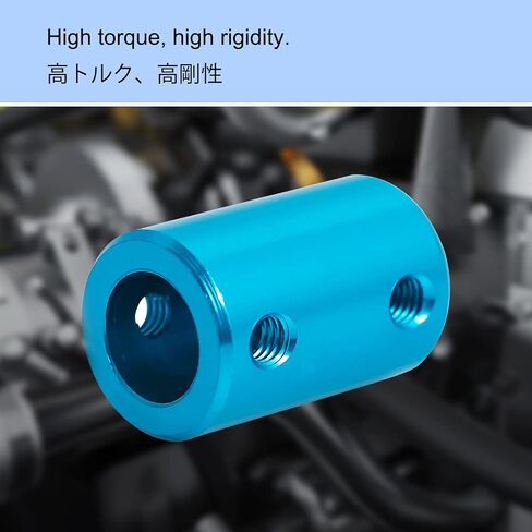 Aopin 8mm to 10mm Rigid Couplings Set Screw Shaft Stepper Motor, Length 25mm / 1" Motor Coupler Connector Rigid with Screw for 3D Printer, RC Robot, Car Model Shaft, CNC Machine, DIY Encoder 2 Pcs in Saudi Arabia