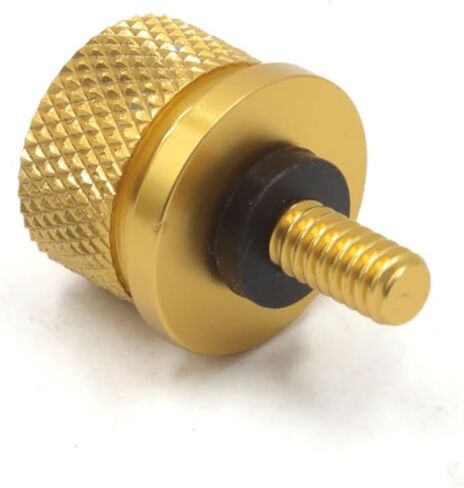 Gold Tone Stainless Knurled Fender Rear Seat Bolt Screw 1/4"-20 Thread Quick Install Compatible with Harley Davidson Touring Softail Dyna Sportster CVO Fatbob Car 1996-2020 in Kuwait