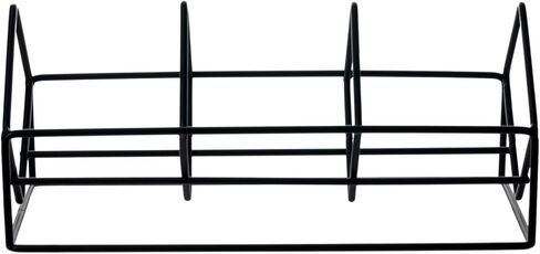 MyGift 3 Slot Modern Matte Black Metal Wire CD Storage Stand, Tabletop Compact Disc Holder Shelf, Video Game DVD Media Organizer Rack, Holds 30 Jewel Cases in Saudi Arabia