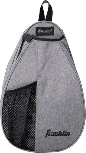 Franklin Sports Padel Bag - Men's + Women's Paddle Tennis Padel Sling Bag Backpack - Adjustable Size Equipment Bag for Padel + Paddle Tennis - Gray in Saudi Arabia