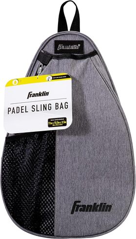 Franklin Sports Padel Bag - Men's + Women's Paddle Tennis Padel Sling Bag Backpack - Adjustable Size Equipment Bag for Padel + Paddle Tennis - Gray in Saudi Arabia
