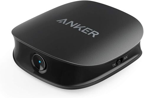 Anker Soundsync A3341 جهاز إرسال واستقبال بلوتوث 2 في 1، مع بلوتوث 5، صوت عالي الدقة مع مزامنة خالية من التأخر، وAUX/RCA/اتصال بصري للتلفزيون ونظام ستيريو منزلي (متجدد) in Kuwait