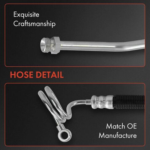 مجموعة خط خرطوم الضغط لخرطوم التوجيه المعزز A-Premium متوافقة مع Audi A6 Quattro 2005-2011 V8 4.2L Gas To Rack in Saudi Arabia