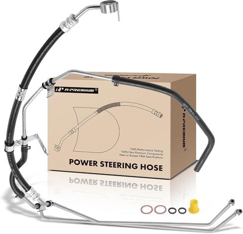 A-Premium Power Steering Hose Pressure & Return Hose Line Assembly Compatible with Toyota Tundra 2005-2006 4.0L Rack to Cooler, Replace# 444100C060 in Saudi Arabia