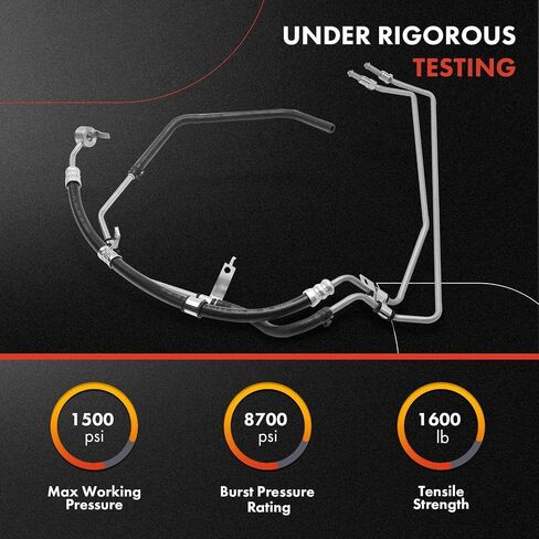 A-Premium Power Steering Hose Pressure & Return Hose Line Assembly Compatible with Toyota Tundra 2005-2006 4.0L Rack to Cooler, Replace# 444100C060 in Saudi Arabia
