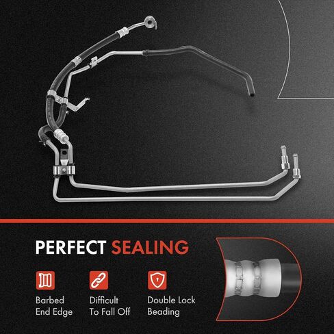 A-Premium Power Steering Hose Pressure & Return Hose Line Assembly Compatible with Toyota Tundra 2005-2006 4.0L Rack to Cooler, Replace# 444100C060 in Saudi Arabia