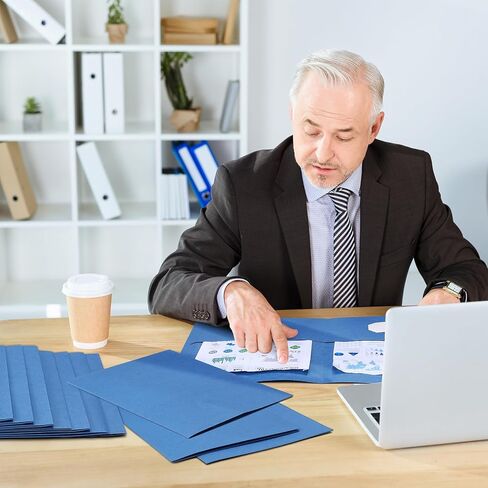 Cholemy 150 Pack Paper Folders with 2 Pockets 9.5" x 11" Two Pocket Folders Bulk Assorted Colors File Folder with Business Card Slot Letter Size Pocket Folders for School Office(Purple) in Kuwait