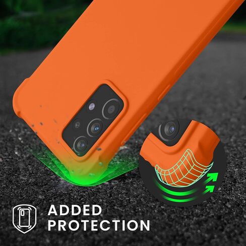 kwmobile Crossbody Case Compatible with Samsung Galaxy A52 / A52 5G / A52s 5G Case - TPU Silicone Cover with Strap - Summer Orange in Saudi Arabia
