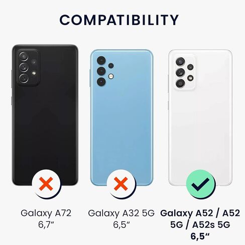 kwmobile Crossbody Case Compatible with Samsung Galaxy A52 / A52 5G / A52s 5G Case - TPU Silicone Cover with Strap - Summer Orange in Saudi Arabia