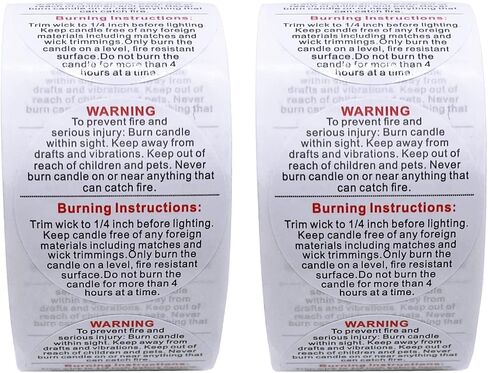 1000pcs Candle Warning Labels,1.5inch Candle Jar Container Stickers, Candle Safety Stickers for Candle Making DIY Candle Jars, Black in Saudi Arabia