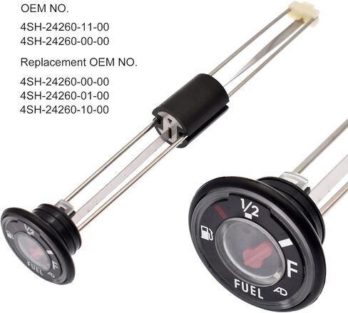 مقياس الوقود Riyitauto ATV متوافق مع Grizzly 600، Big Bear، Kodiak 400 غطاء وقود خزان الغاز 170 مم استبدال # 4SH-24260-11-00، 4SH-24261-00-00 in Kuwait