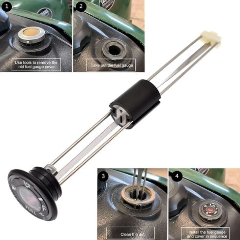 مقياس الوقود Riyitauto ATV متوافق مع Grizzly 600، Big Bear، Kodiak 400 غطاء وقود خزان الغاز 170 مم استبدال # 4SH-24260-11-00، 4SH-24261-00-00 in Kuwait