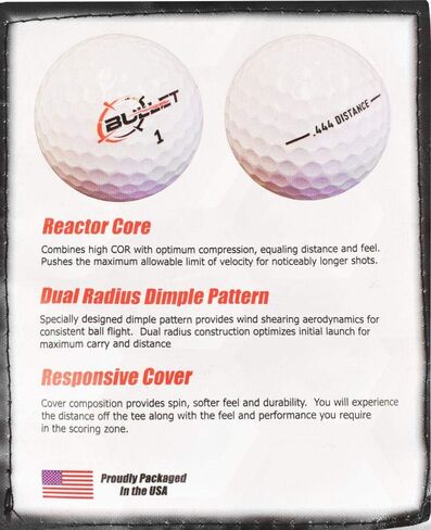Bullet .444 Distance Golf Balls [30-Ball] in Saudi Arabia