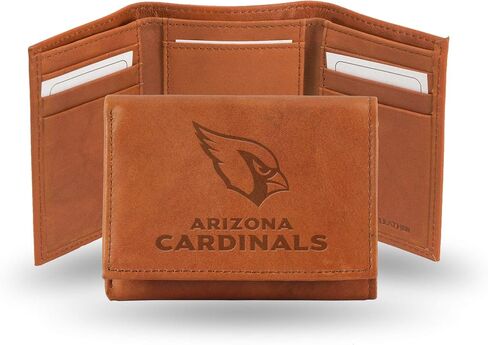 Rico Industries NFL Embossed Leather Trifold Wallet, Arizona Cardinals in Saudi Arabia