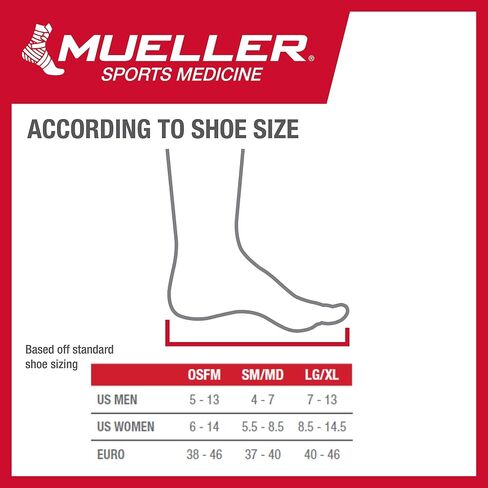 Mueller Sports Medicine Adjustable Ankle Support, For Men and Women, Black, One Size Fits Most in Saudi Arabia