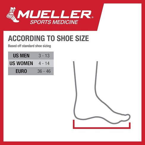 Mueller Sports Medicine Adjustable Ankle Support, For Men and Women, Black, One Size Fits Most in Saudi Arabia