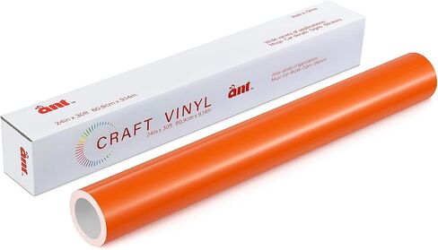 ANT Orange, 24" x 30’, Permanent Vinyl Roll, Adhesive Vinyl Roll, for DIY Project, Decal, Sticker, Compatible with Cricut, Cameo, Silhouette, Weather-Resistant in Saudi Arabia