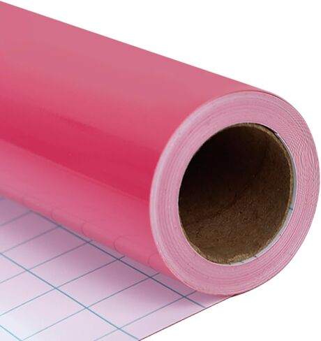 guangyintong Permanent Vinyl - 12" x 20 FT Adhesive Vinyl Roll forAll Cutting Machine, Permanent Vinyl for Create Signs, Labels, & Personalize DIY Project (Pink) in Saudi Arabia