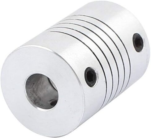 Xnrtop 7mm to 8mm Shaft Coupling 25mm Length 18mm Diameter Stepper Motor Coupler Aluminum Alloy Joint Connector for 3D Printer CNC Machine DIY Encoder(Pack of 2） in Saudi Arabia